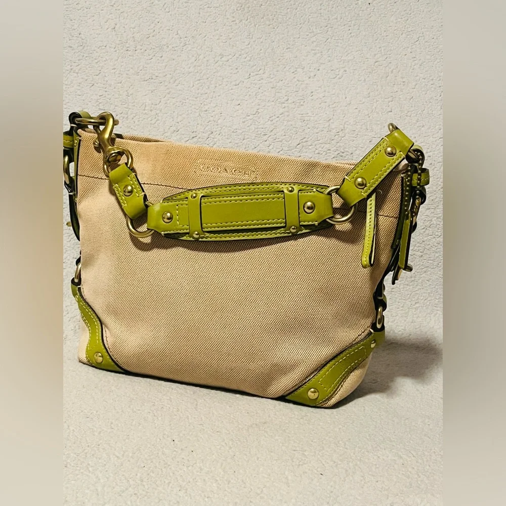 COACH Vintage Carly Canvas/Leather Handbag - Picture 5 of 13